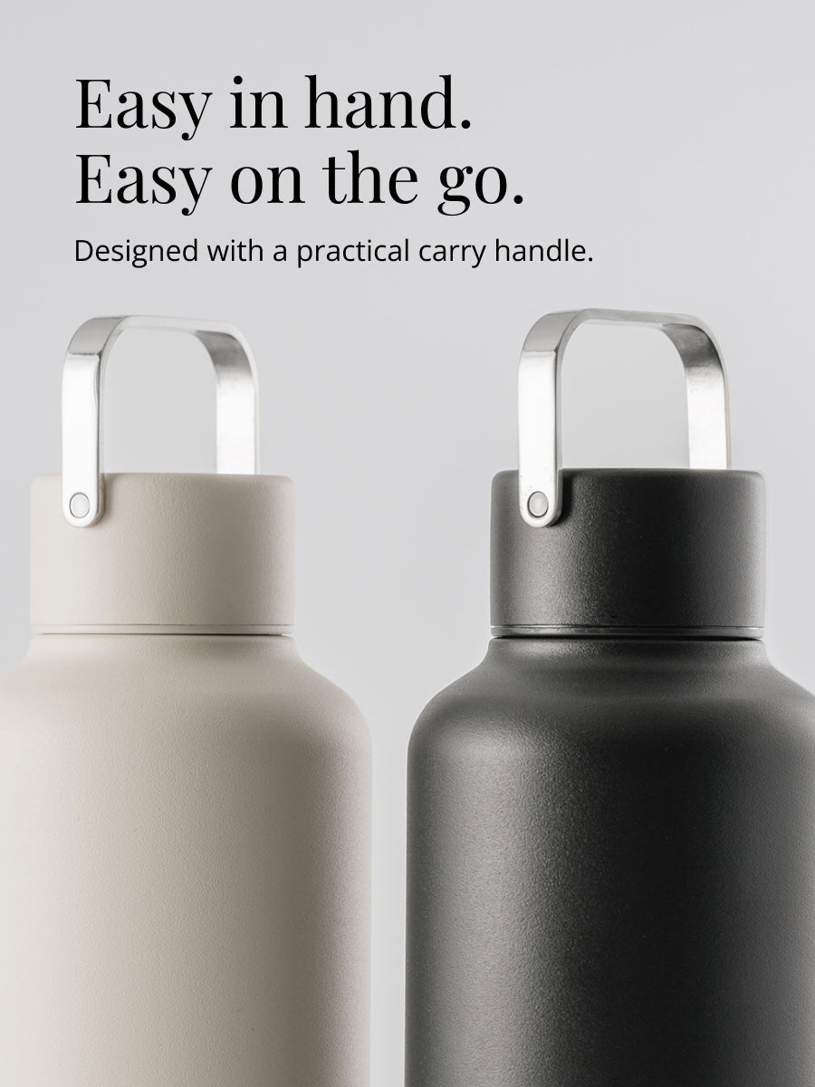Das Design der Timeless Thermo Edelstahlflaschen ist zeitlos und minimalistisch - erhätlich in zahlreichen Farben und ideal zum kombinieren mit Deiner Kleidung.
