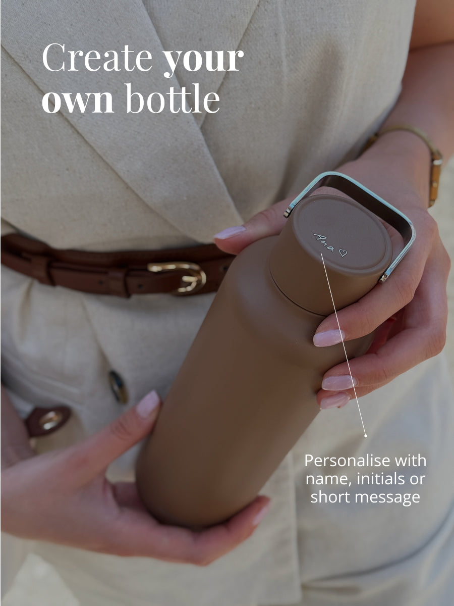 Jetzt online Trinkflasche personalisieren: schnelle Lieferzeit.