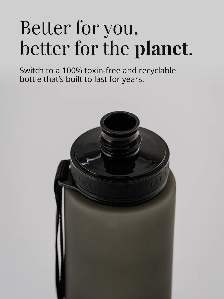 Nachhaltige, Giftstoff freie und langlebige Trinkflasche aus leichtem Kunststoff (BPA frei / Eastman Tritan). Top Preis Leistungsverhältnis. In über 25 verschiedene Designs erhältlich.