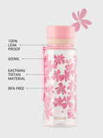 BPA freie Plastiktrinkflasche aus hochwertigem Eastman Tritan - mit praktischem Tragehenkel - Trageband. Volumen 600ml. Auslaufsicher und einfach zum Öffnen und Schliessen des Deckels.